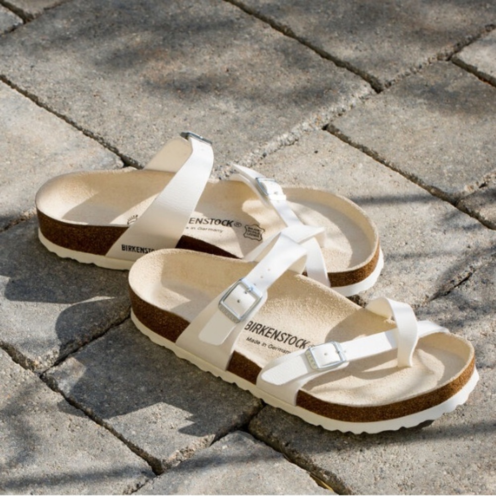 Birkenstock • Mayari White Sandals Sz 36